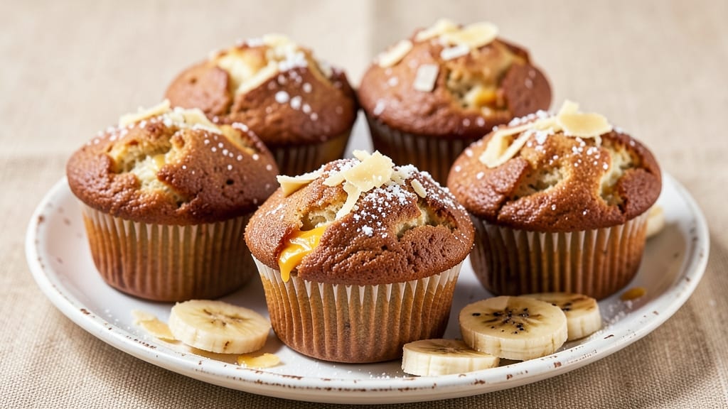 Banana Cheese Muffins Recipe: Fluffy Streusel-Topped Bites