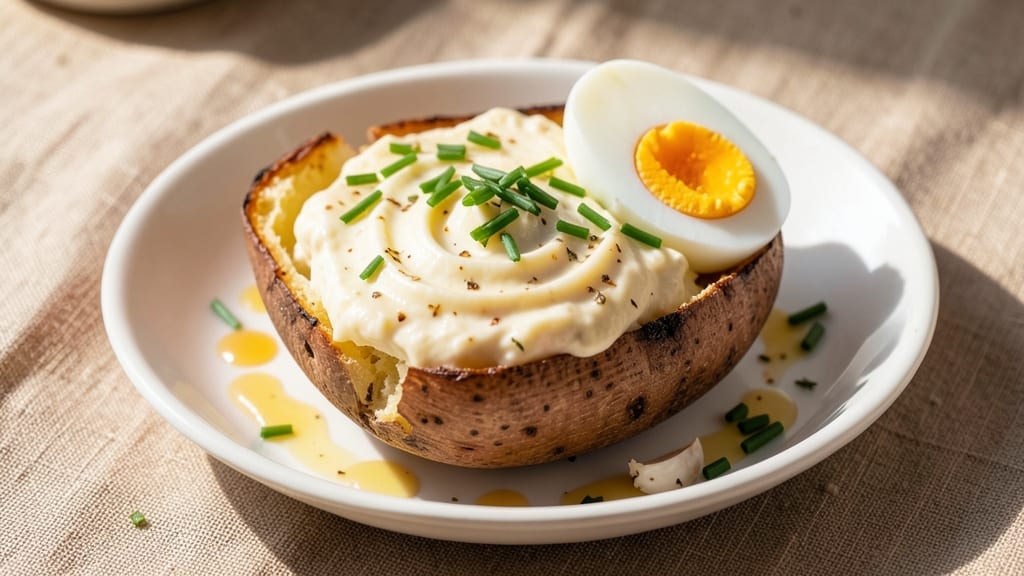 Baked Potato Cottage Cheese Recipe: Crispy Skin and Cool Creamy Core