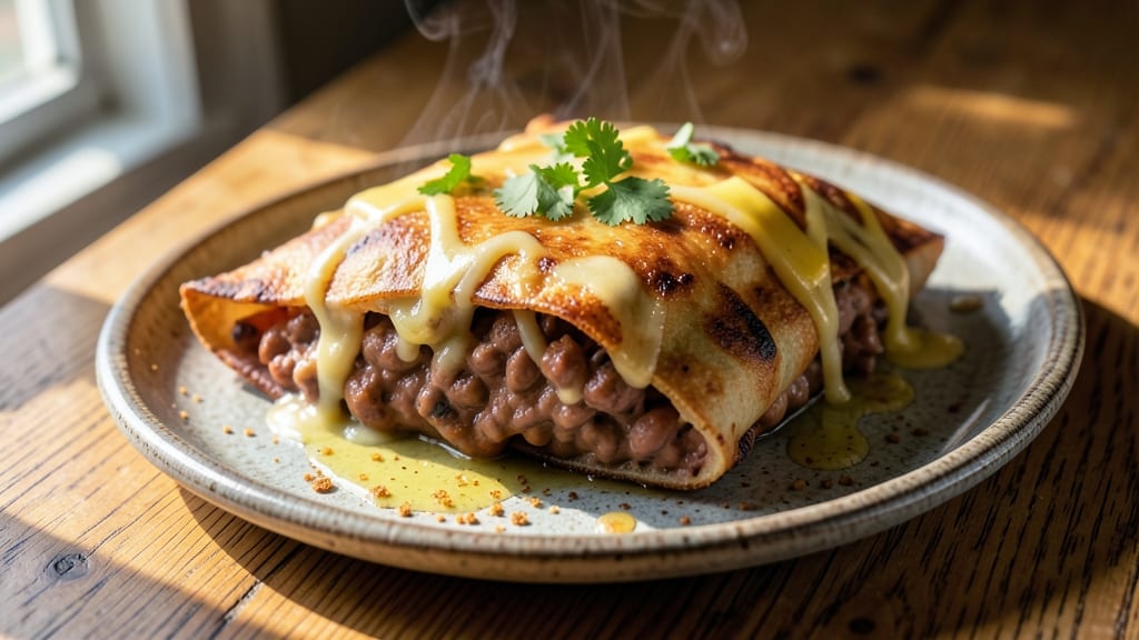 Bean and Cheese Chimichanga Recipe: Crispy Tortilla Shells With Gooey Melting Cheese