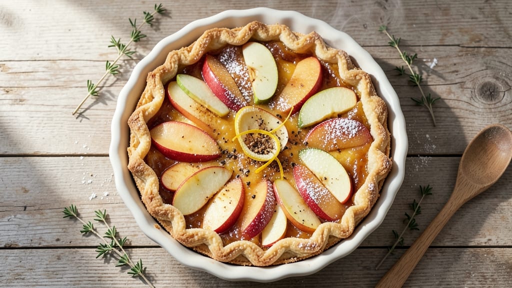 Apple Cheese Tart Recipe: Spiced Apple Filling Over Buttery Crust