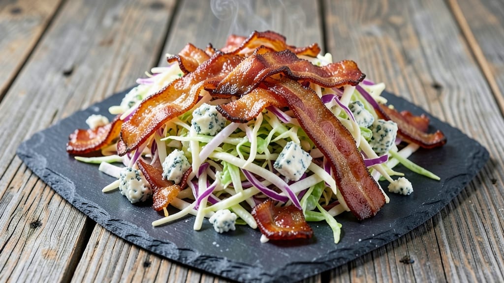 Bacon Blue Cheese Coleslaw Recipe: Smoky Crunch Meets Creamy Tang
