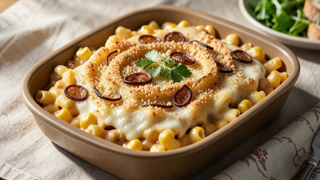 Banza Baked Mac and Cheese Recipe: Crispy Crunch Top and Gooey Cheddar Rivers