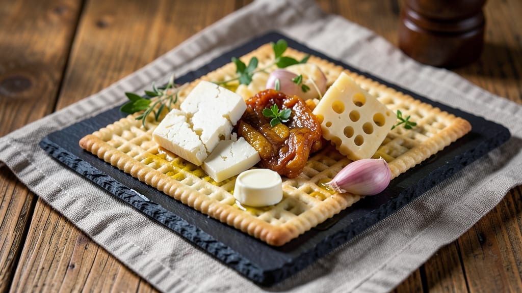 99 Restaurant Cheese and Crackers Recipe: Triple-Layered Crunch With Warm Cheese Rivers