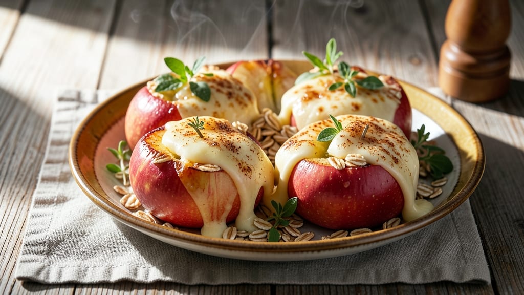 Baked Apples and Cheese Recipe: Spiced Apple Filling With Melty Cheddar Crust