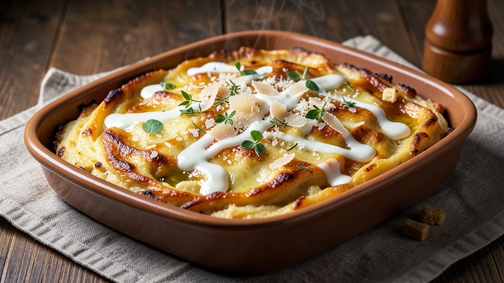 Baked Cheese Polenta Recipe: Golden-Gratered Crisp With Melty Interior