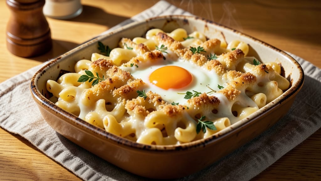 Baked Mac and Cheese Recipe with Egg and Milk: Breakfast Casserole Magic