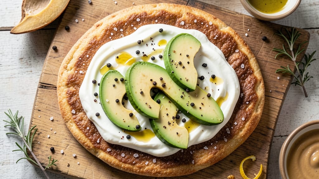 Avocado Cottage Cheese Flatbread Recipe: Herbed Crispy Edges with Creamy Avocado Swirls