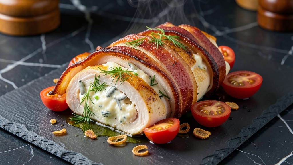 Bacon-Wrapped Cream Cheese Stuffed Chicken Breast Recipe: Smoky Crispy Edges With Melty Pull-Apart Centers