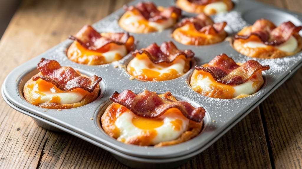 Bacon Egg and Cheese Egg Bites Recipe: Crispy-Edged, Melty-Centered Breakfast Bites