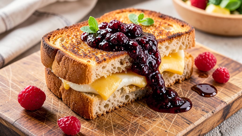 Balsamic Blackberry Bliss Grilled Cheese Recipe: Sweet-Tart Jam Swirls Between Crispy Bread