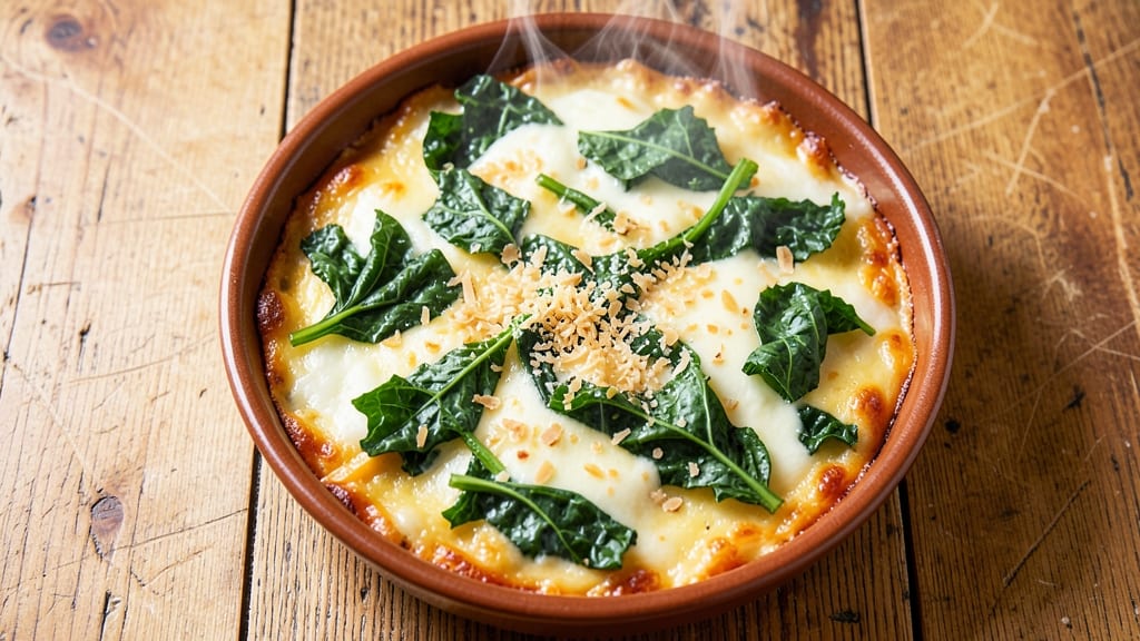 Amy's 3 Cheese and Kale Bake Recipe: Crispy Top, Kale-Packed Comfort in One Pan