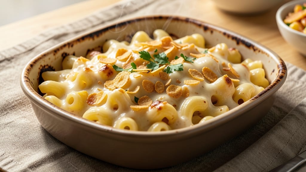 Baked Mac and Cheese Recipe with Corn Flakes: Crunchy Top, Gooey Pull-Apart Magic