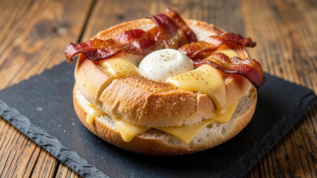 Bacon and Cheese Bagel Recipe: Crispy Toasted Edges With Melty Pull-Apart Cheese
