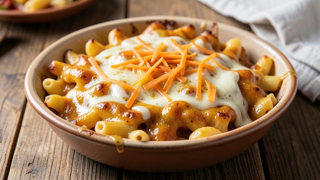 Baked Mac and Cheese Recipe Panlasang Pinoy: Crispy Garlic Bread Crust with Creamy Edamame Cheese