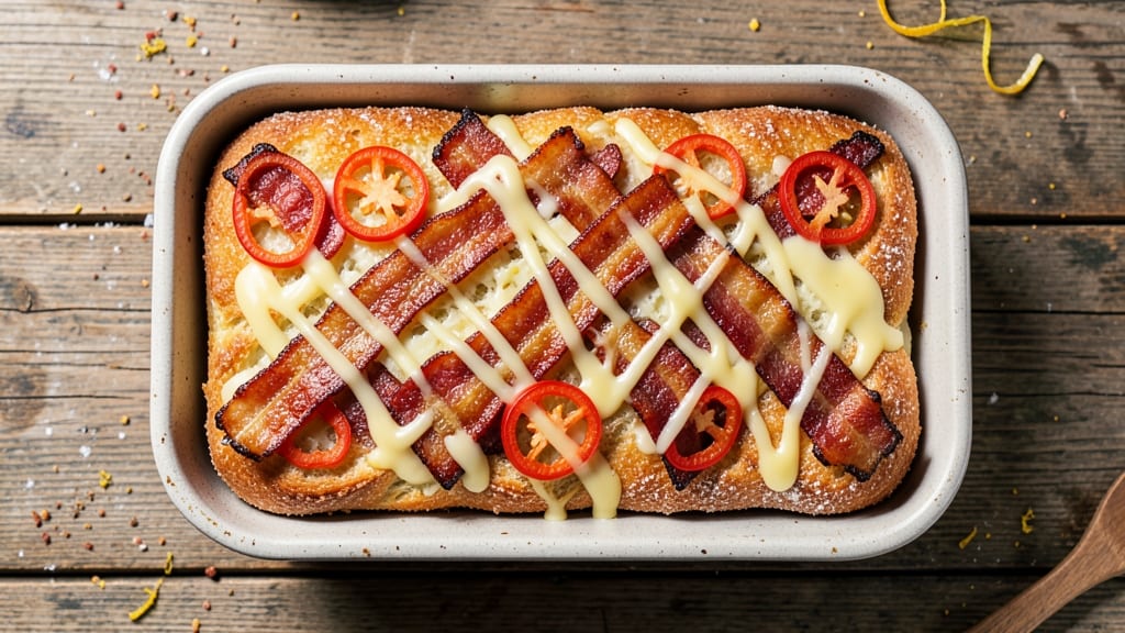 Bacon Jalapeño Cheese Bread Recipe: Crispy Top, Spicy-Sweet Cheese Pulls