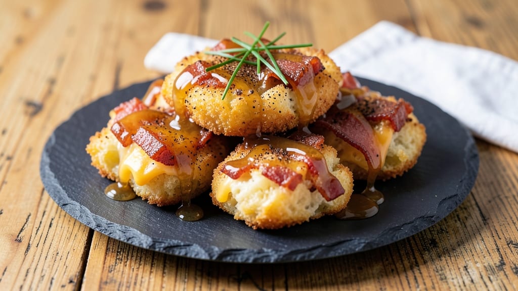 Bacon and Cheese Stuffed Tater Tots Recipe: Crispy Bites With Smoky Cheese Pulls