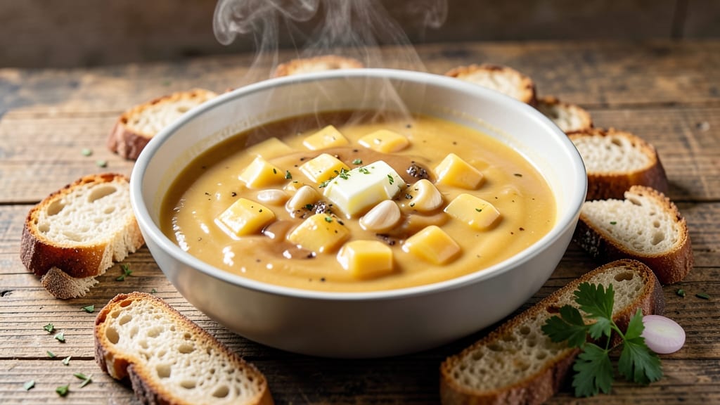 American Cheese Fondue Recipe: Crispy Breadcrust Pull-Apart Magic