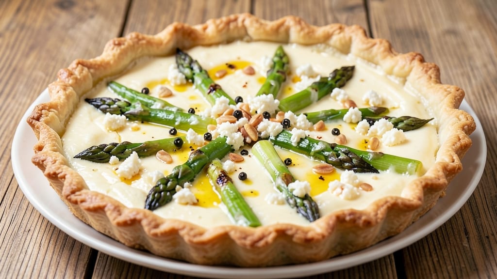 Asparagus and Goats Cheese Quiche Recipe: Crispy Crust, Tangy Cheese Harmony