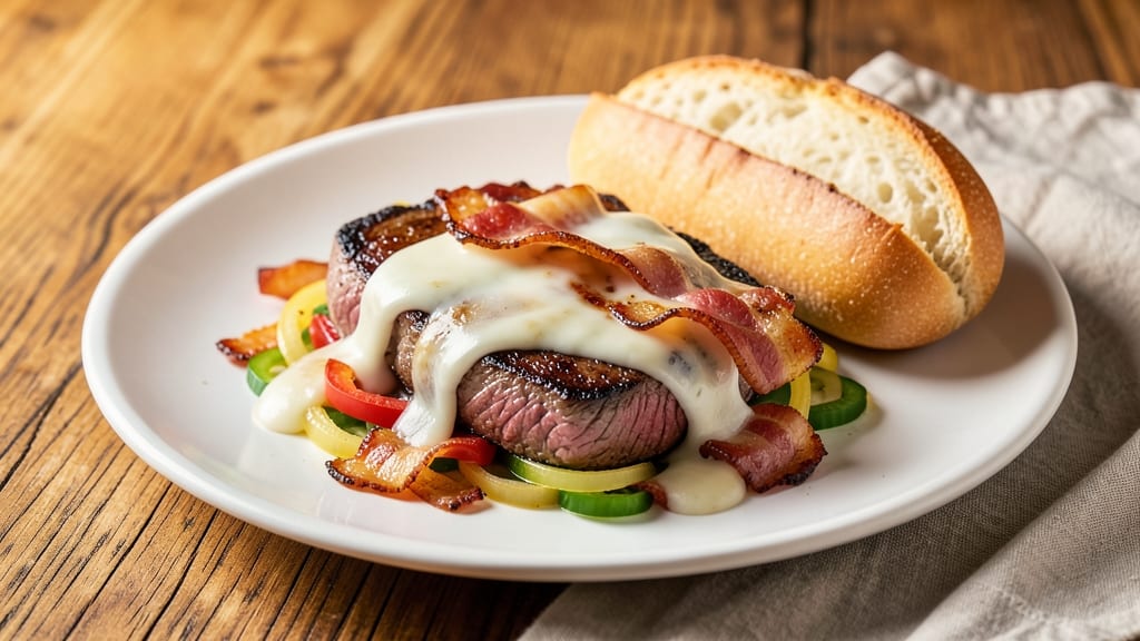 Bacon Cheese Steak Recipe: Crispy Bacon and Melted Cheese Sandwiches