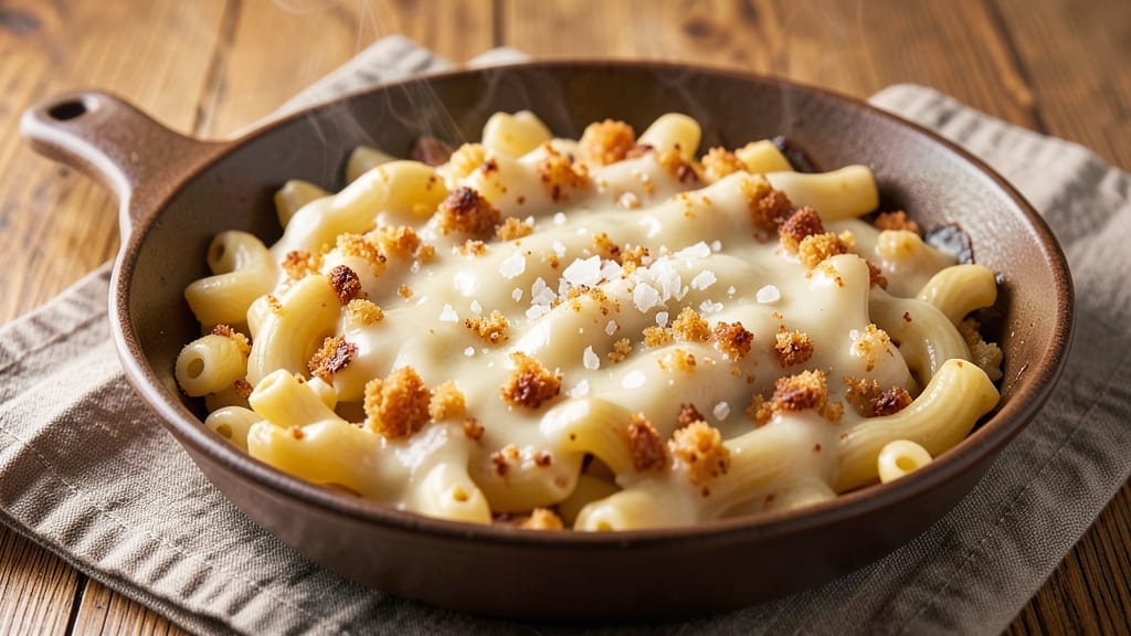 Alton Brown's Mac and Cheese Reloaded Recipe: Crispy-Crusted Cheese Rivers and Crunchy Top