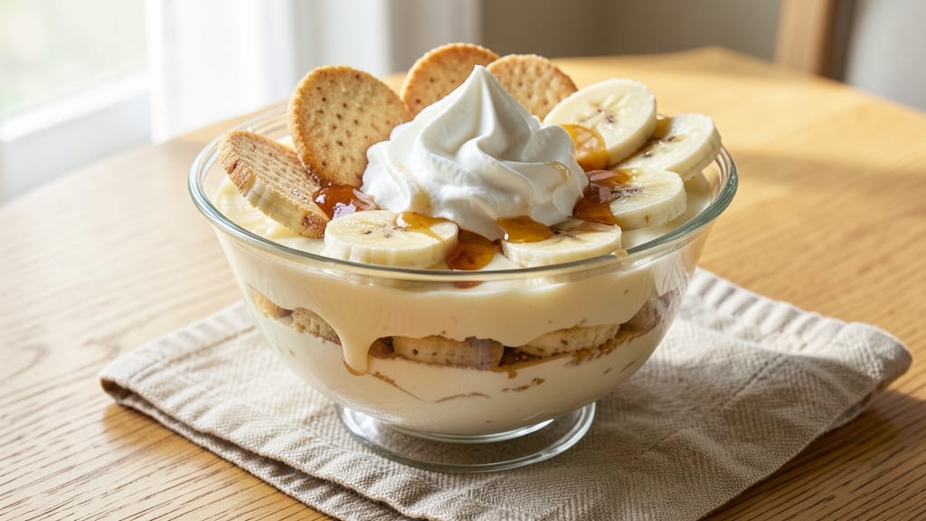 Banana Pudding Recipe With Cream Cheese and Heavy Whipping Cream: Vanilla Bean Swirls and Crunchy Layers