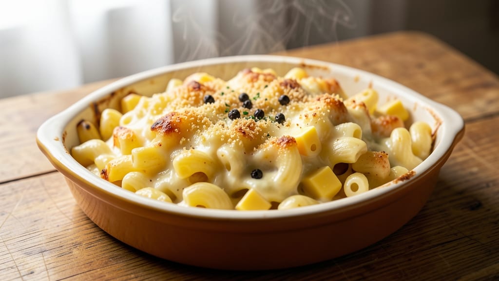 Baked Macaroni and Cheese Recipe with Alfredo Sauce: Triple-Layered Crunch and Velvety Fusion