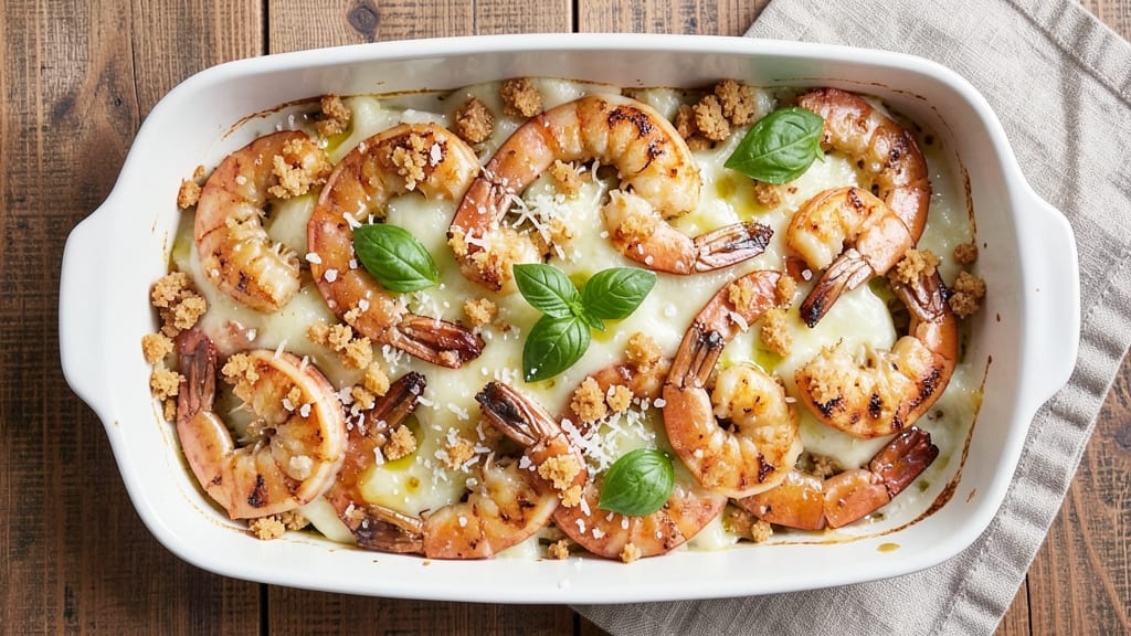 Baked Cheese Prawns Recipe: Crispy Breadcrumb Top With Melty Gooey Centers