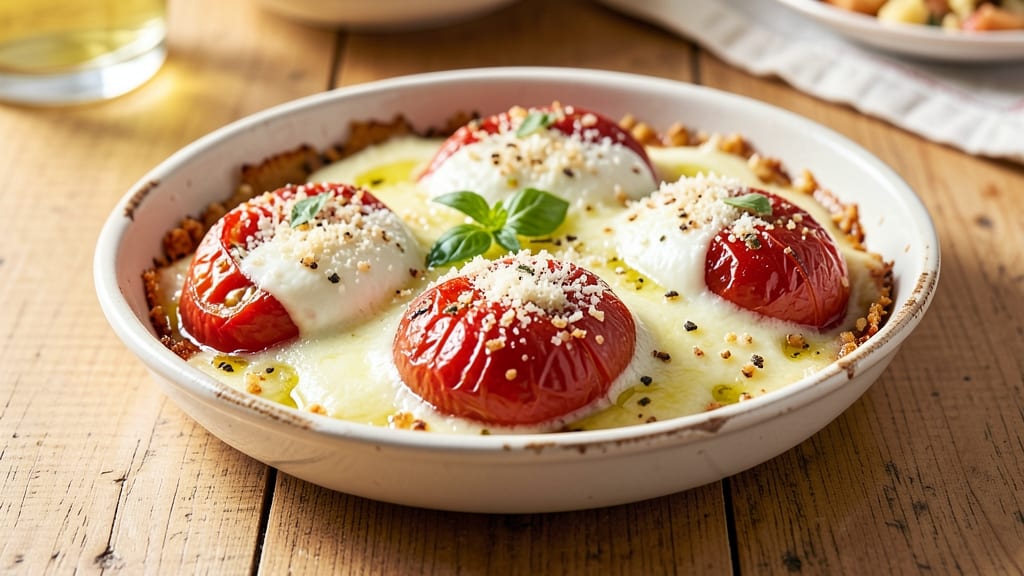 Baked Tomato with Cheese Recipe: Crispy Breadcrumbs Meet Silky Melts