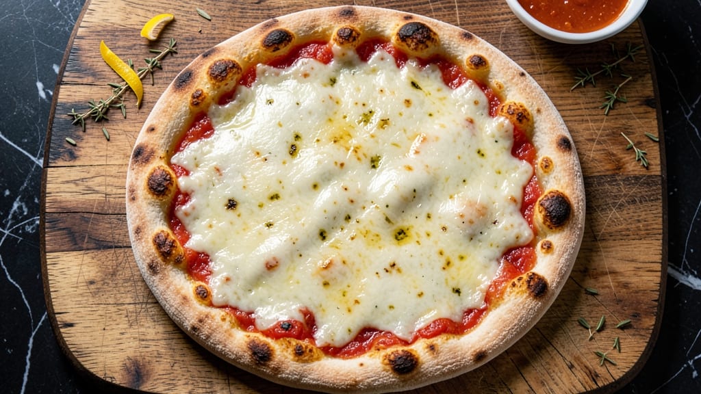 Basic Cheese Pizza Recipe: Crispy Crust, Stretchy Dough Magic