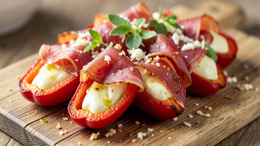 Banana Peppers Stuffed with Cheese and Prosciutto Recipe: Crispy Bites with Salty-Sweet Punch