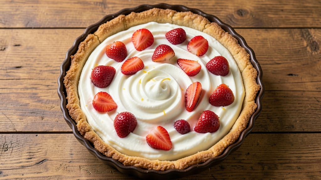 Amish Strawberry Cream Cheese Pie Recipe: Rustic Crust and Bursting Berry Filling