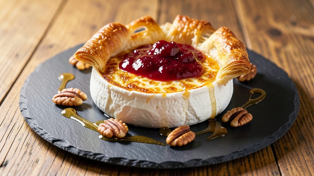 Baked Brie Cheese With Jam Recipe: Warm Gooey Center and Fruity Contrast