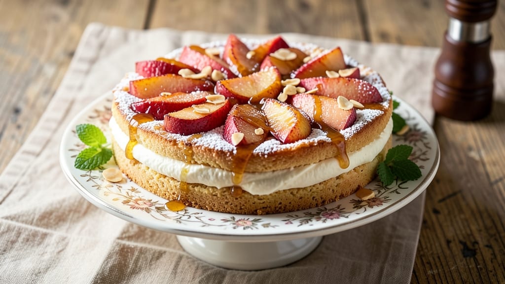 Apple Cream Cheese Torte Recipe: Spiced Apple Layers and Velvety Cheese Bliss