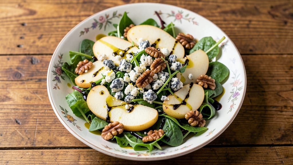 Barefoot Contessa's Pear and Blue Cheese Salad Recipe: Crispy Walnuts and Sweet-Tangy Balance