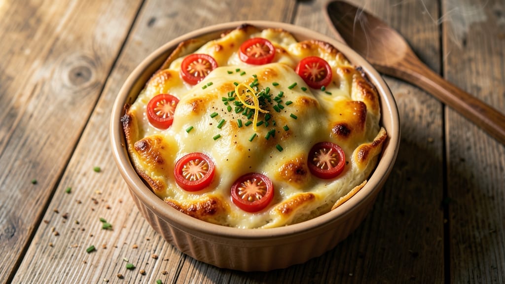 Baked Cheese Omelette Recipe: Golden Crust With Silky Cheese Rivers