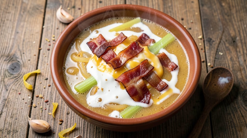 Bacon Cheese Soup Recipe: Smoky Bacon Bites and Melty Cheese Swirls